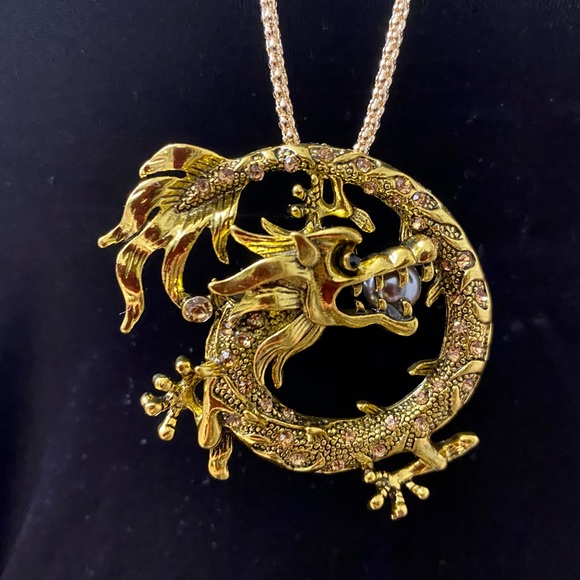 Betsey Johnson Jewelry - Betsy Johnson Dragon pendant/brooch NWT